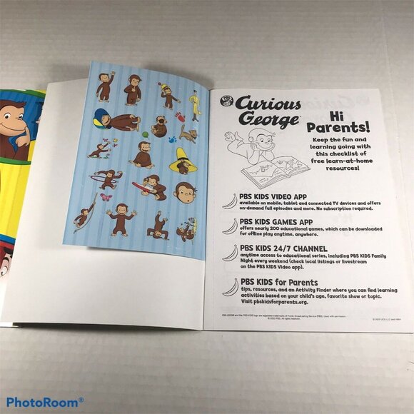 2-Pack PBS Kids Curious George Friends Are Forever/It’s Storytime Books New - Picture 3 of 8